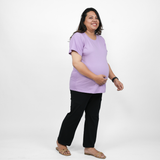 Lavish Lilac Maternity Round Neck T-Shirt