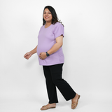 Lavish Lilac Maternity Round Neck T-Shirt
