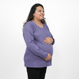 Lively Lilac Maternity Full Sleeves T-Shirt