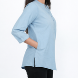 Light Blue Denim Tunic Top