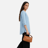 Light Blue Denim Tunic Top