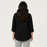 Midnight Black Denim Tunic Top