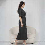 Midnight Black Denim Dress