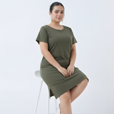Gutsy Green Tshirt Dress