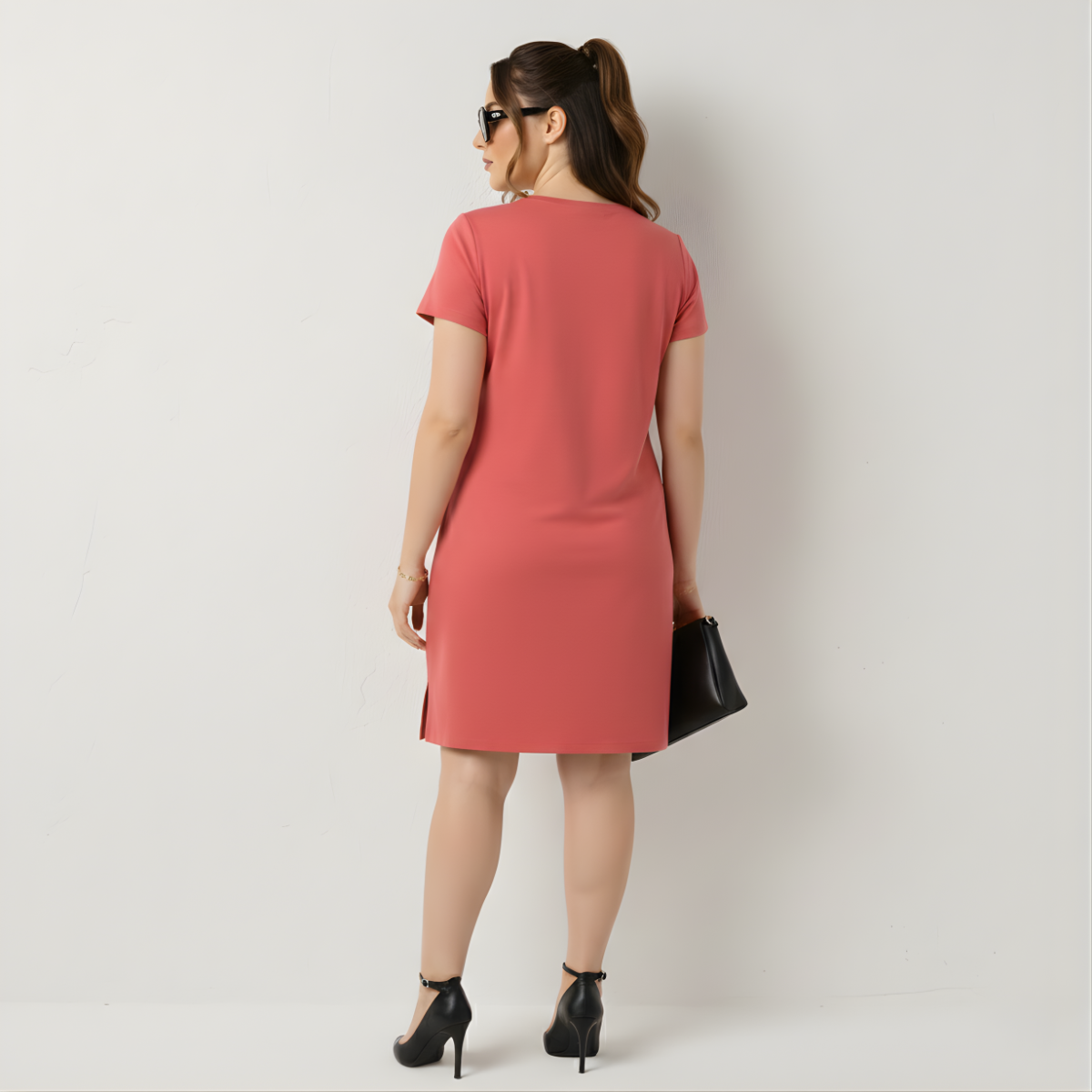 Blissful Brick Tshirt Dress