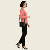 Pretty Pink Full Sleeves Solid T-shirt for Women