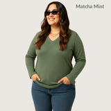 Pick Any 3 - Women's Full Sleeves V-Neck T-Shirt Combo