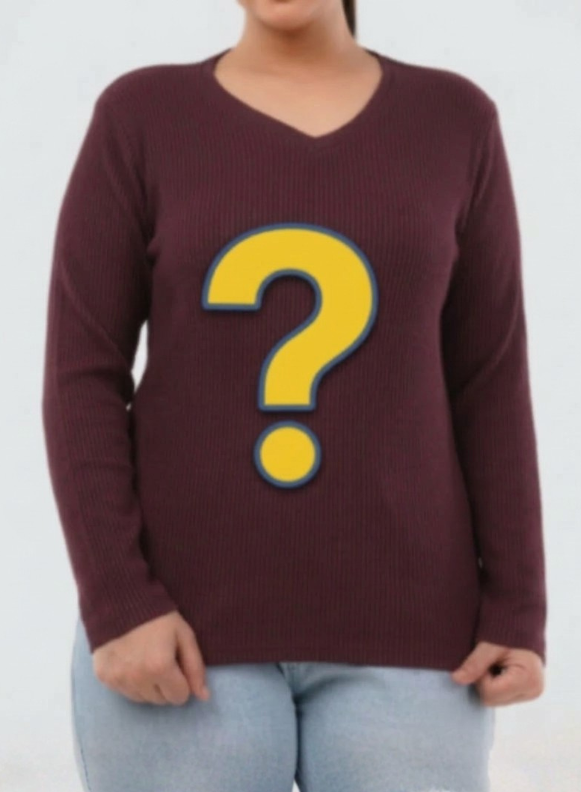 Mystery Box – V-Neck Ribbed Full Sleeve T-shirts