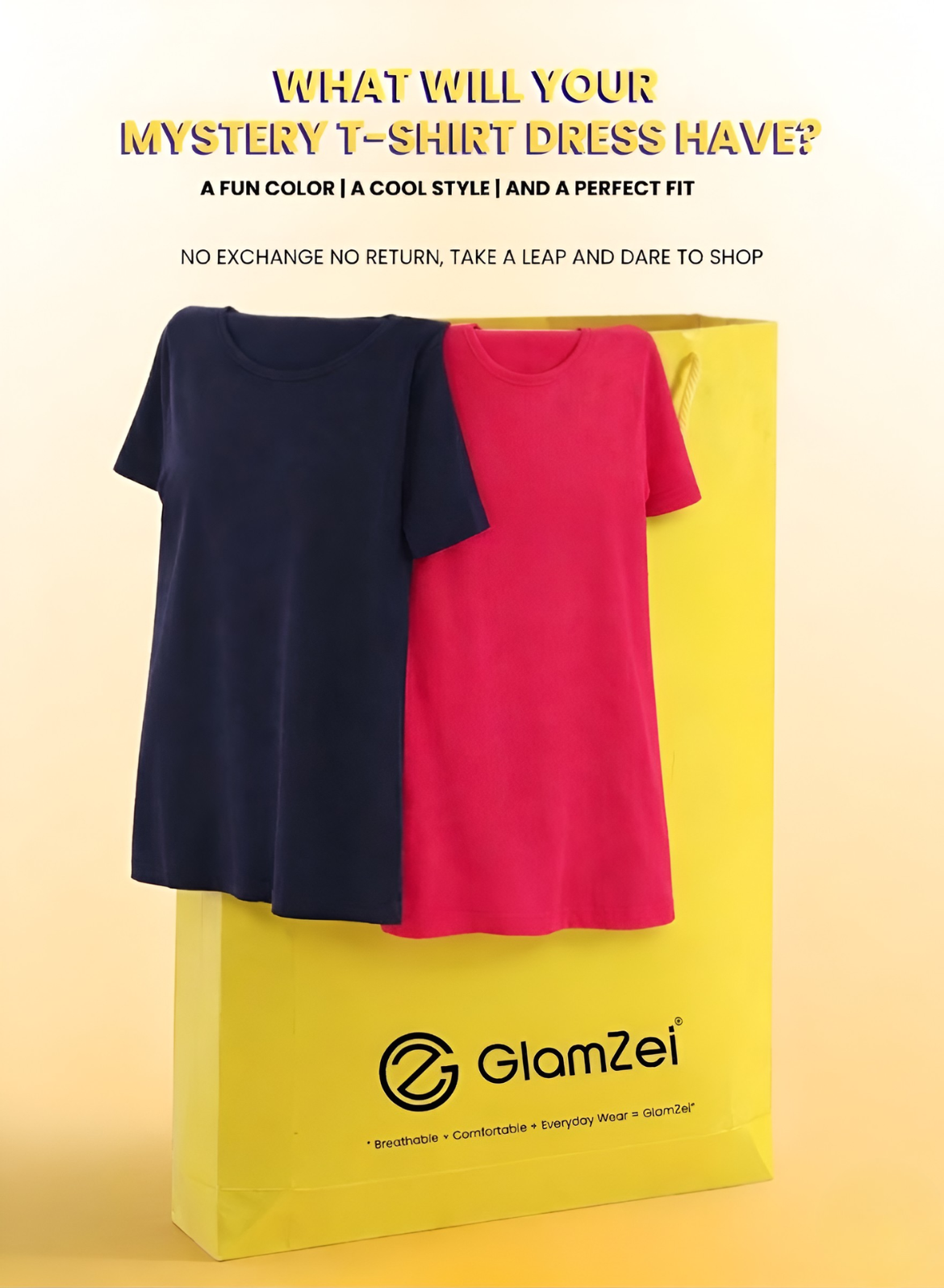 Mystery Box – Round Neck T-shirt Dresses (Pack of 2)