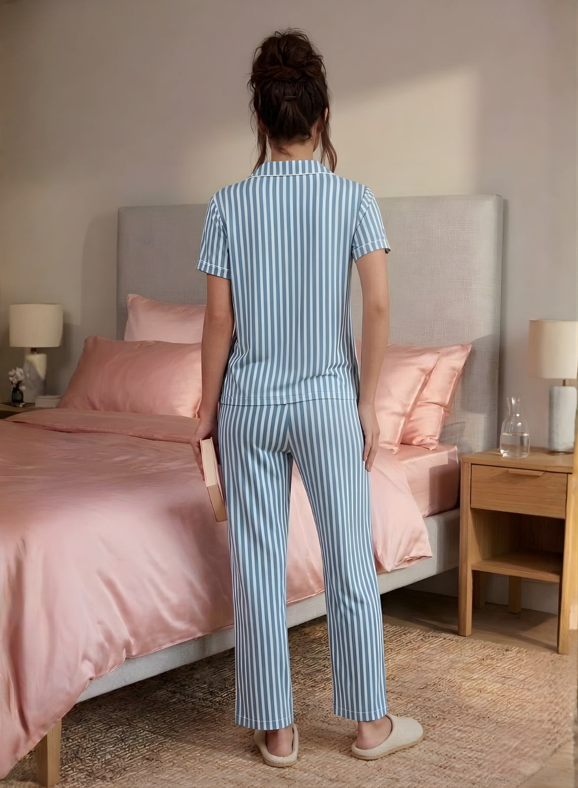 Mist Stripe Lounge Pajama Set