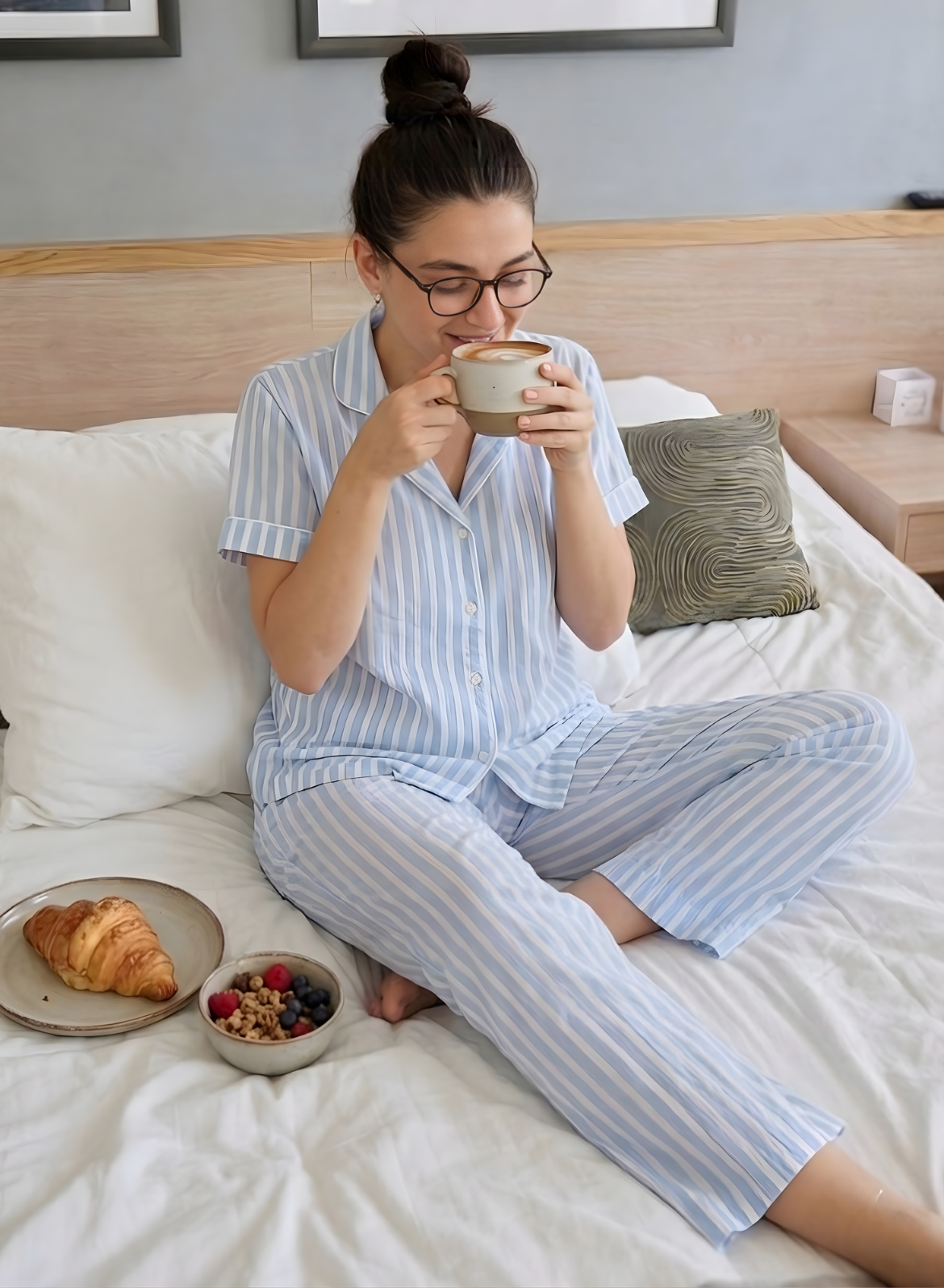 Sky Stripe Classic Pajama Set