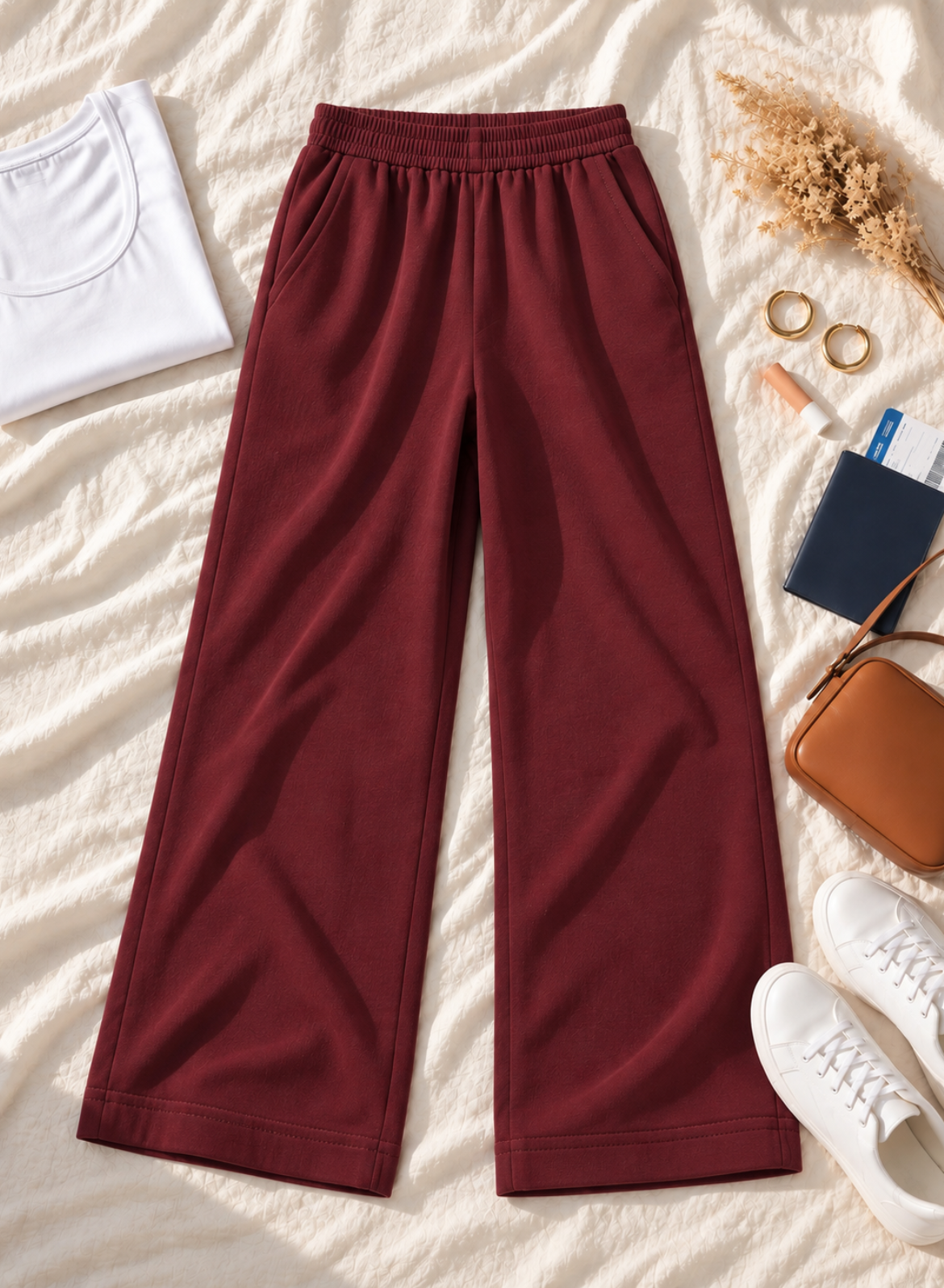 Burning Burgundy All Day Pants