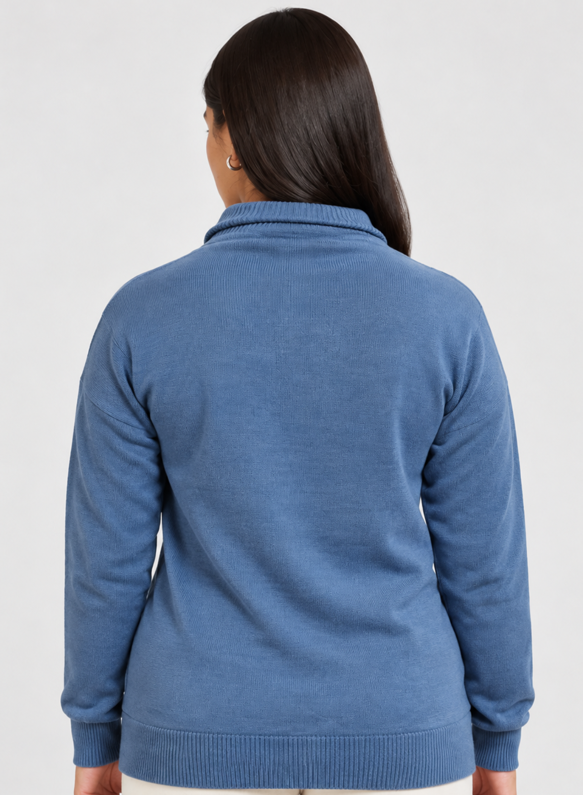 Blue Half-Zip Sweatshirt