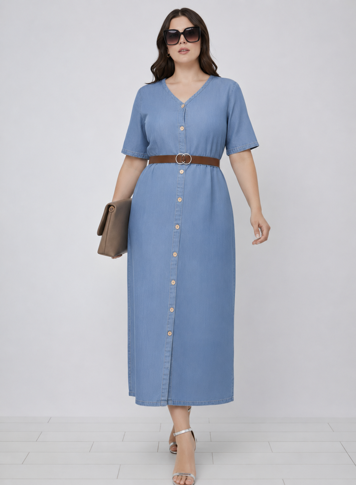 Light Blue Denim Dress