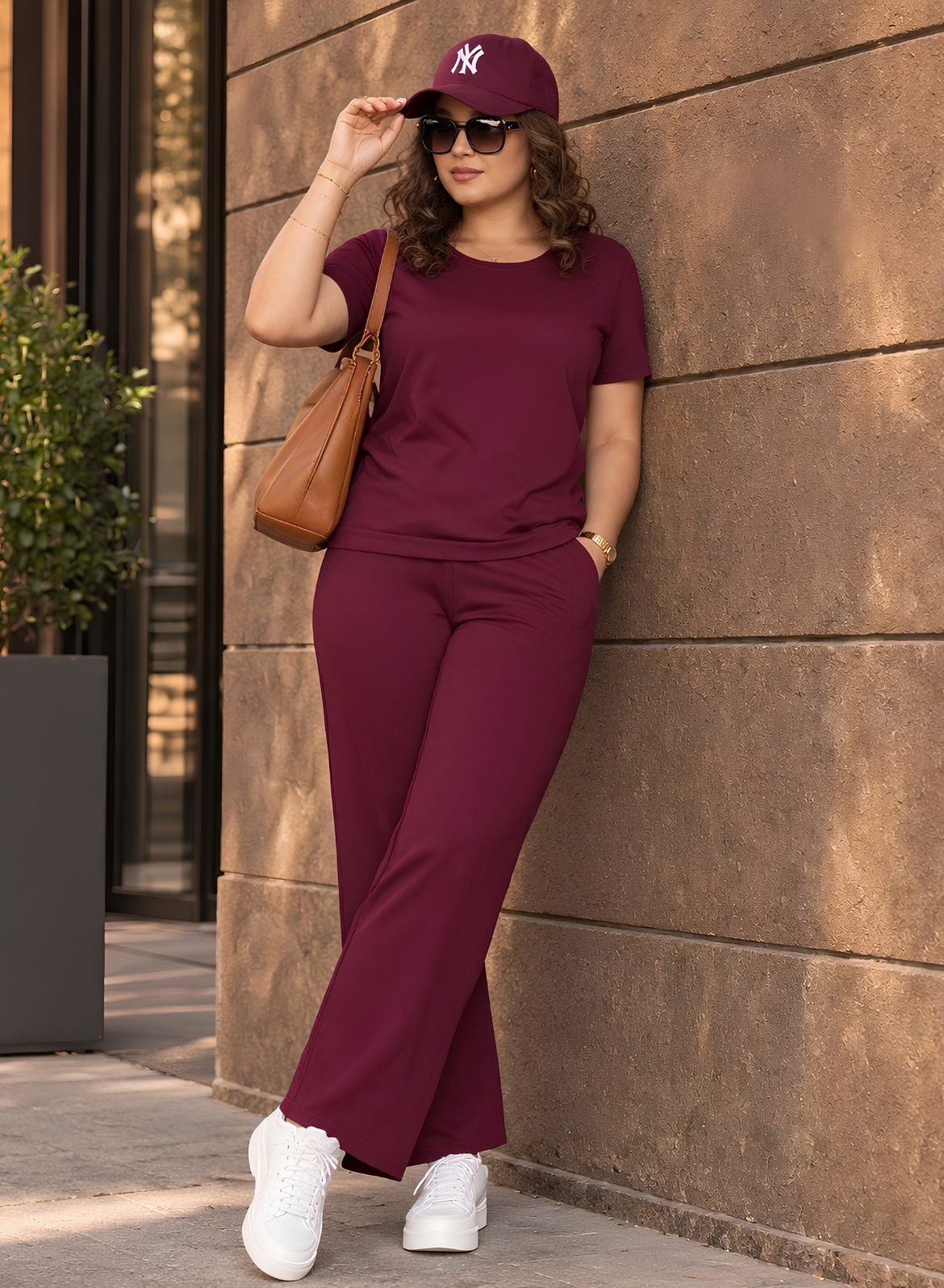 Burning Burgundy Airport Co-ord Set