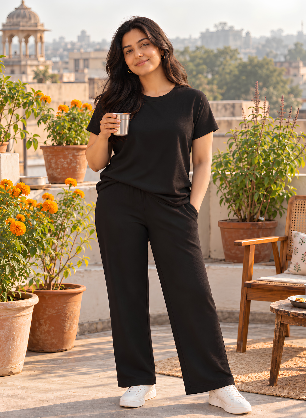 Vogue Black Vacation Co-ord Set