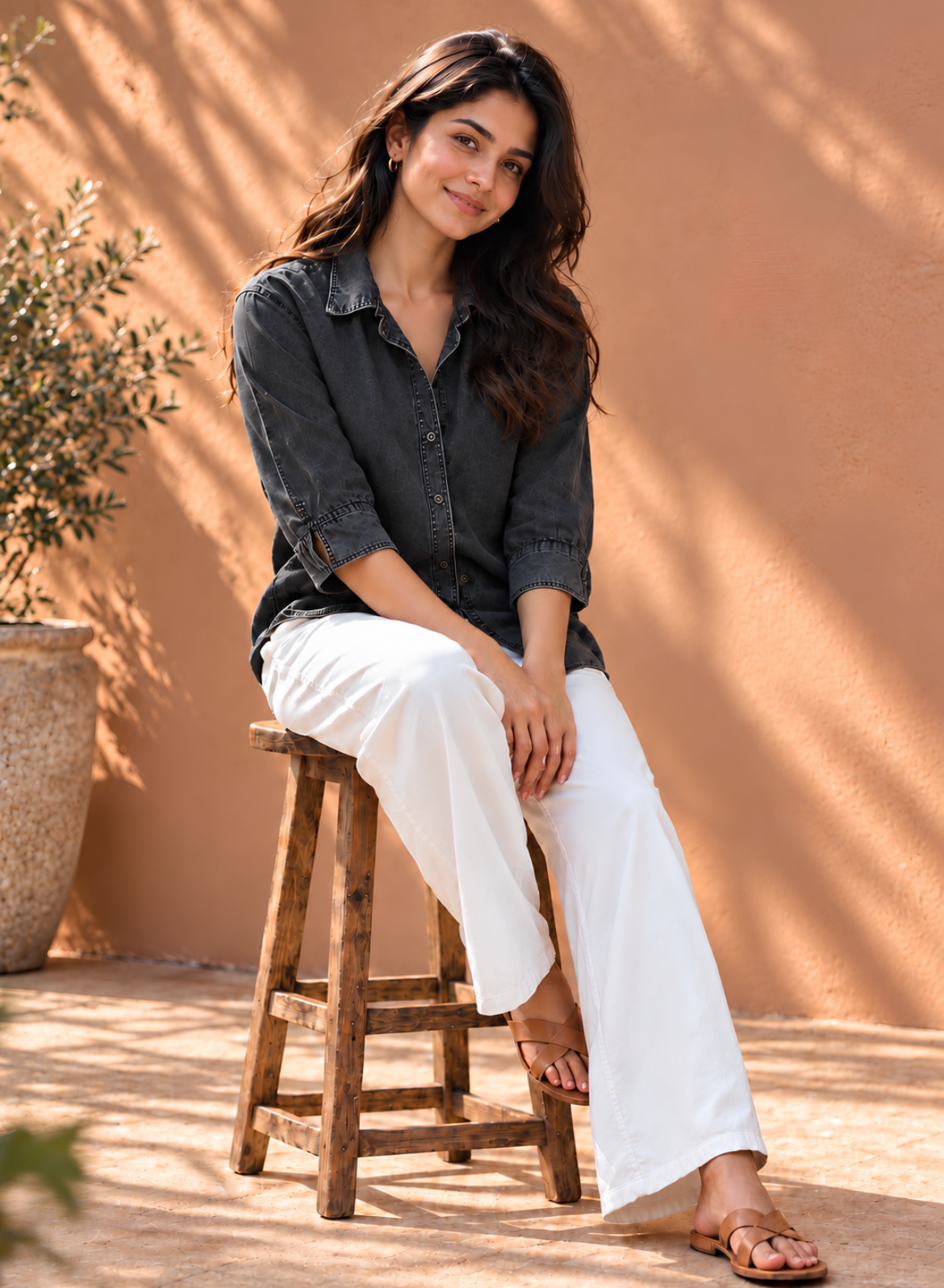 Black Denim Shirt