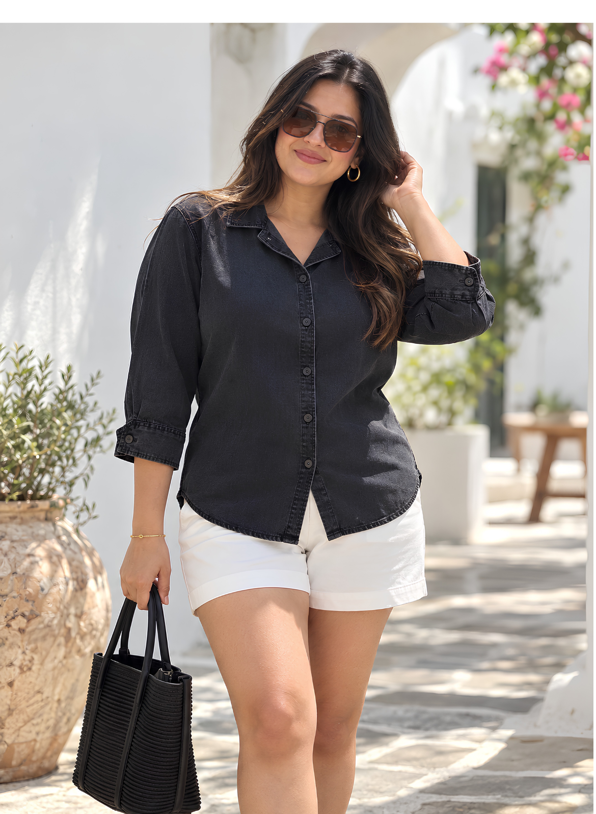 Black Denim Shirt