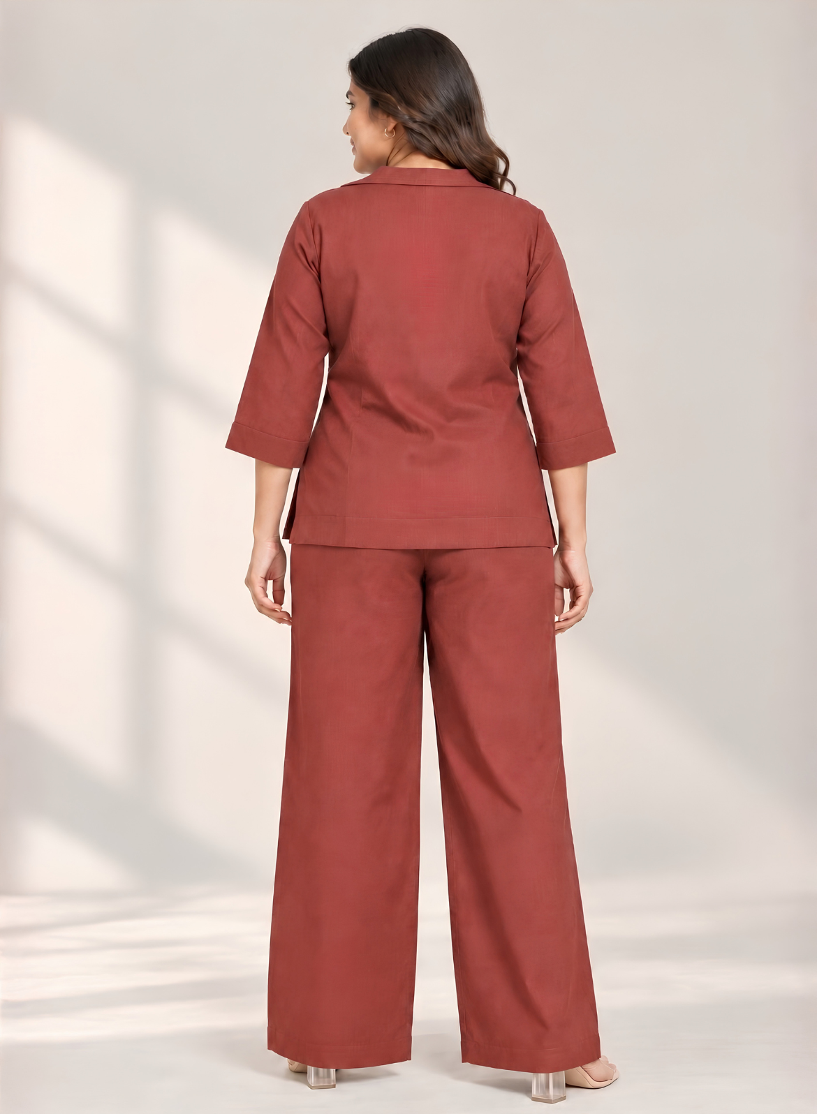 Terracotta Muslin Co-ord Set