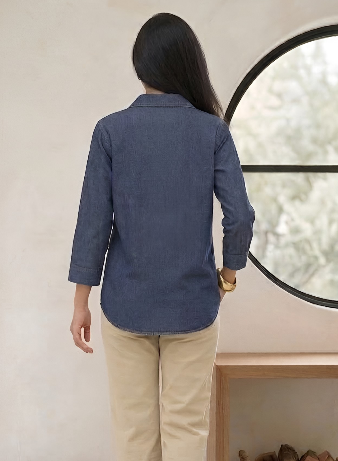 Dark Wash Denim Shirt