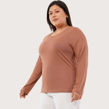 Mocha Mousse Full Sleeve Tshirt- Pantone Color of Year 2025