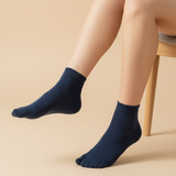 Navy Blue Women's Toe Socks