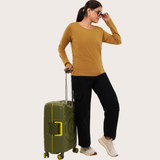 Rustic Charm Full Sleeves Solid T-shirt for Women