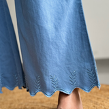 Light Blue Wide Leg Pants