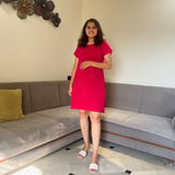 Viva Magenta Tshirt Dress (Pantone Color of the Year 2023)