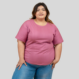 Powerful Pink Plus Size T-shirt for Women