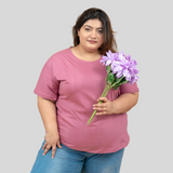 Powerful Pink Plus Size T-shirt for Women