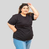 Brazen Black Plus Size T-shirt for Women
