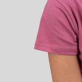 Powerful Pink Solid T-shirt for Women