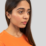 Opulent Orange Solid T-shirt for Women