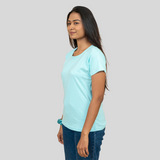 Round O Clock Seafoam Green Tshirt for Women