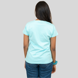 Round O Clock Seafoam Green Tshirt for Women