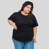Brazen Black Plus Size T-shirt for Women