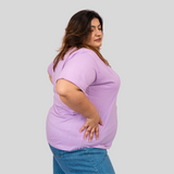 Lavish Lilac Plus Size T-shirt for Women