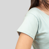 Glossy Green T-shirt for Women