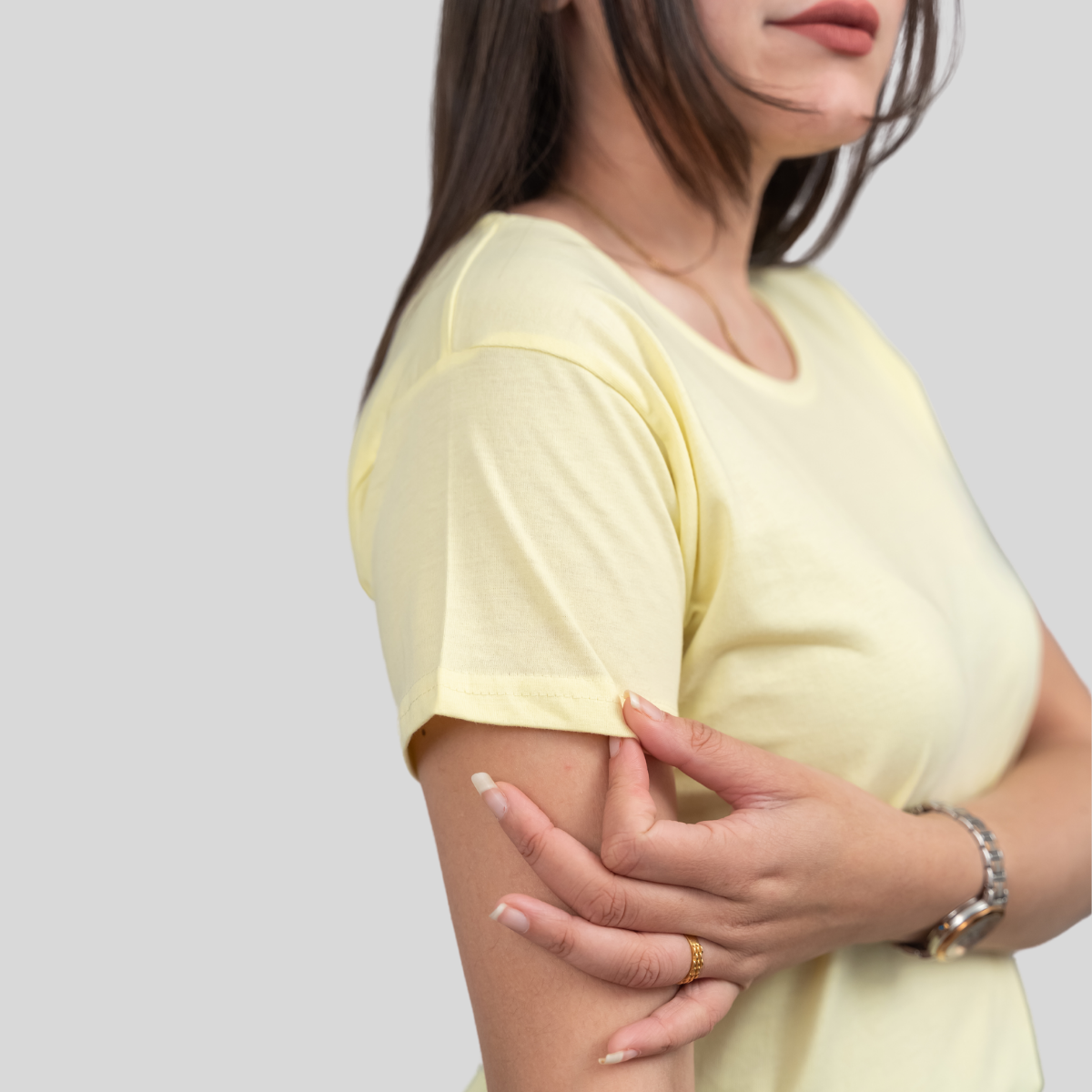 Lovely Lemon Solid T-shirt for Women