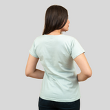 Glossy Green T-shirt for Women