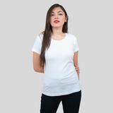 Winsome White Solid T-shirt for Women