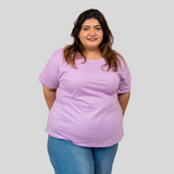 Lavish Lilac Plus Size T-shirt for Women