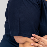 Ballsy Blue Plus Size T-shirt for Women Sleeve Length