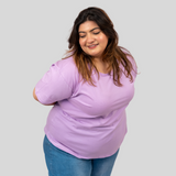 Lavish Lilac Plus Size T-shirt for Women