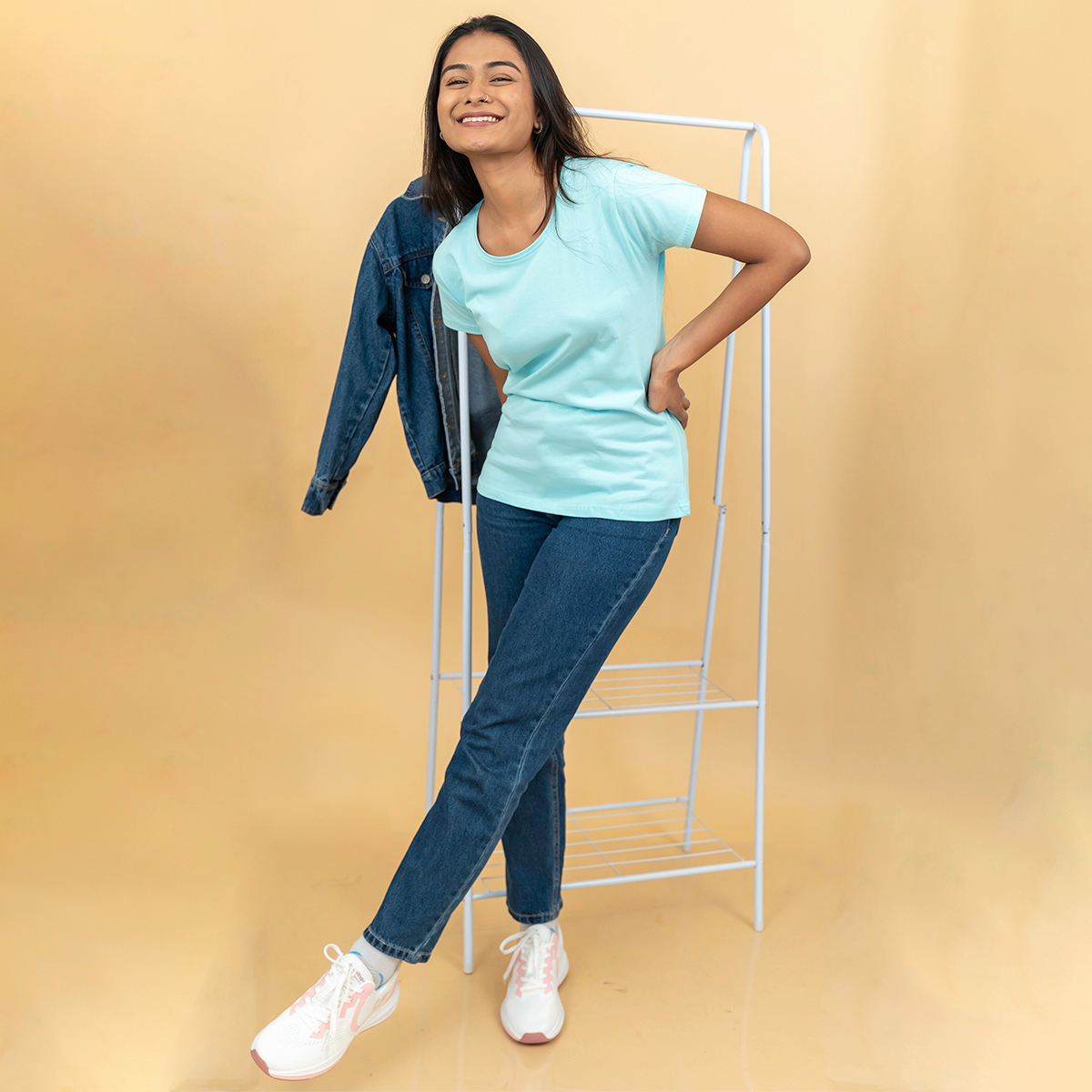 Round O Clock Seafoam Green Tshirt for Women