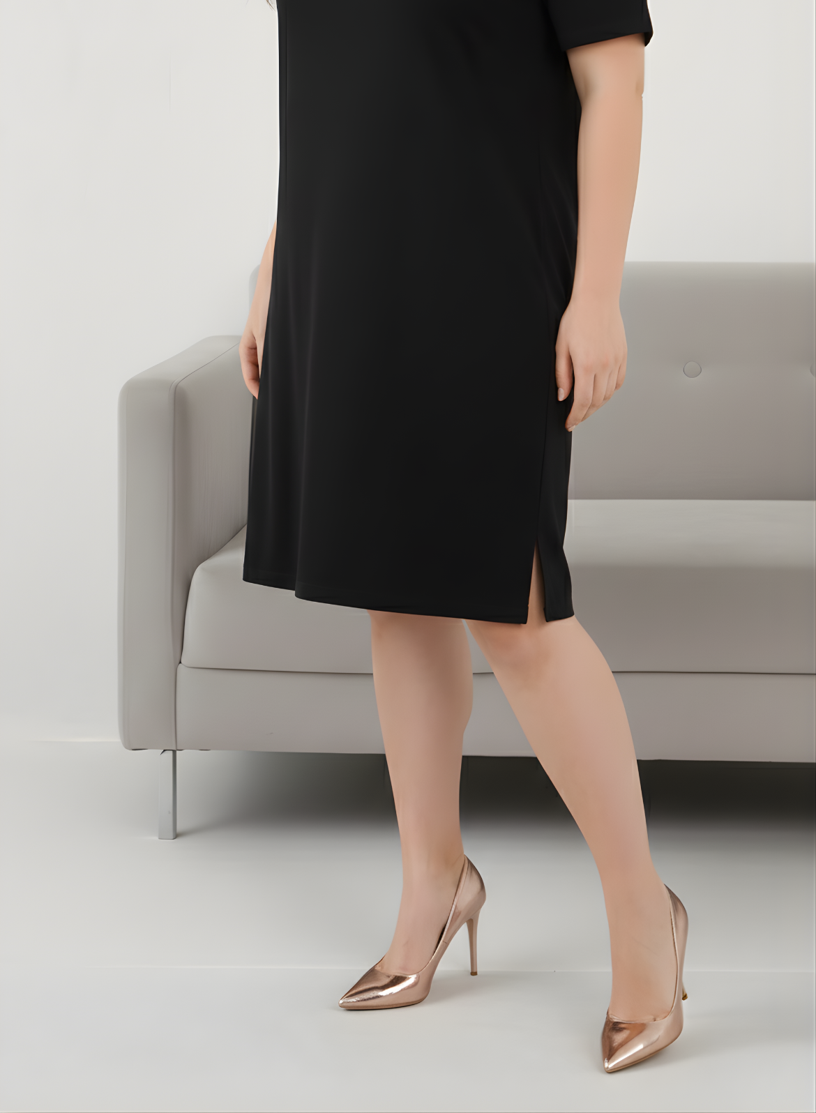 Brazen Black Tshirt Dress