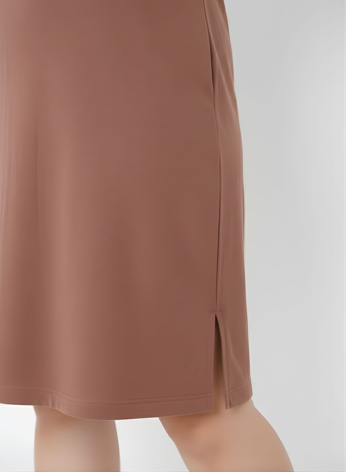 Mocha Mousse Tshirt Dress (Pantone Color of the Year 2025)