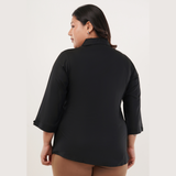 Velvet Black Shirt for Women