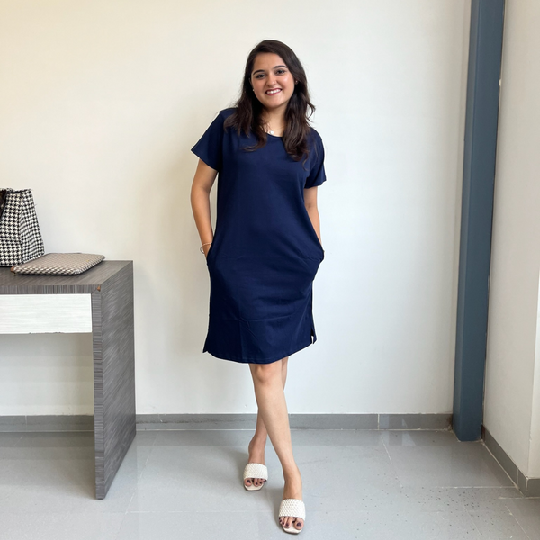 Ballsy Blue Tshirt Dress